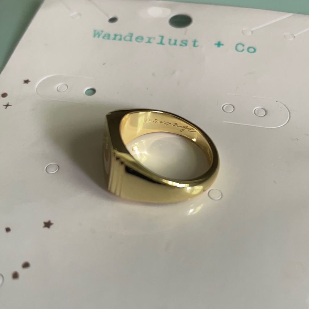 Courage Luna gold ring - Picture 1 of 4
